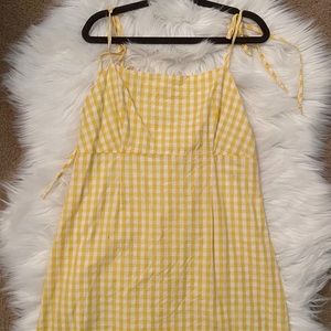 PacSun - Checkered Yellow Dress - FOR SALE